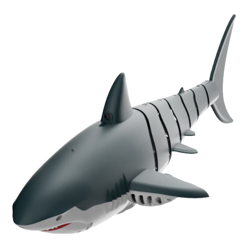 魯咔貝卡遙控船遙控快艇仿生鯊魚(yú)船兒童航模電動(dòng)玩具男孩兒童新年禮物 仿真遙控鯊魚(yú)【標(biāo)準(zhǔn)版】雙電