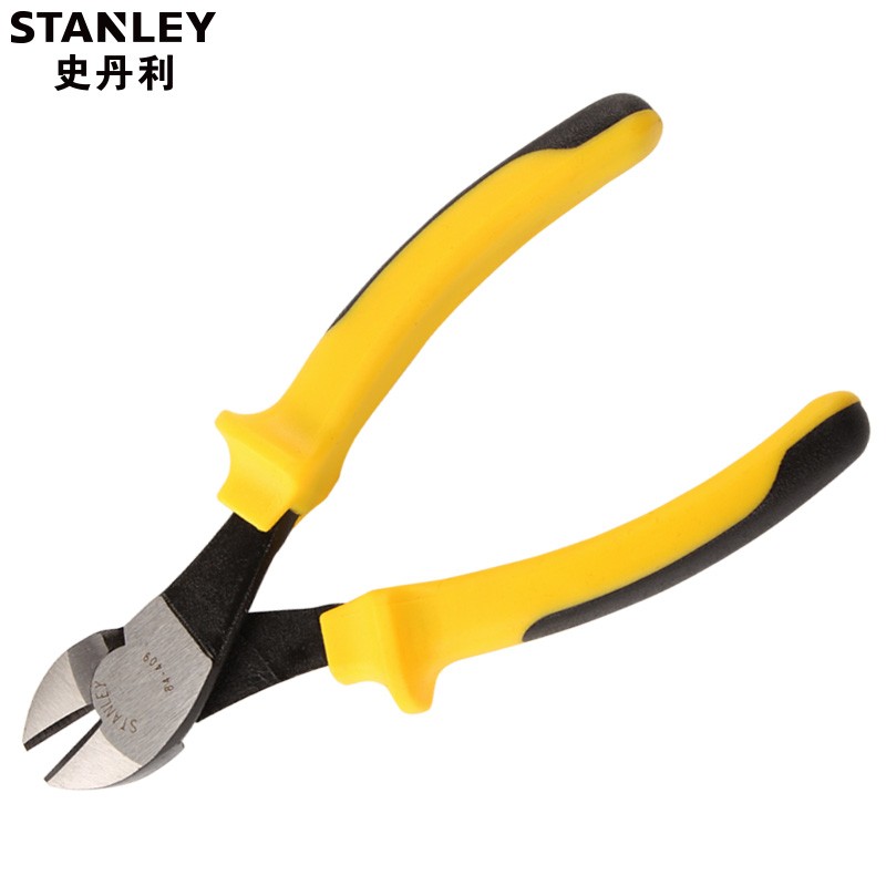 史丹利（STANLEY）雙色柄斜嘴鉗 斜口鉗 偏口鉗 電工鉗斷線鉗剪線鉗子 6英寸 84-409-23