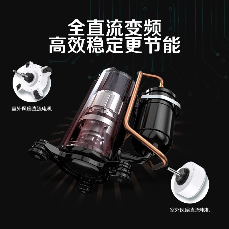 奥克斯(AUX) 空调挂机1.5匹 壁挂式变频冷暖新一级能效 KFR-35GW/BpR3TYH700(B1)（标准安装）企业采购