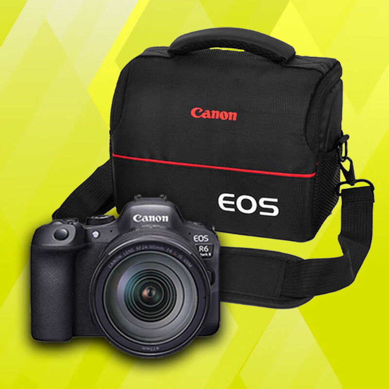 佳能通用于相机包R50 R6 R5C R62 R7 R8 R10微单摄影包单反单肩EOS摄 黑红【升级加厚款】 大号 适用