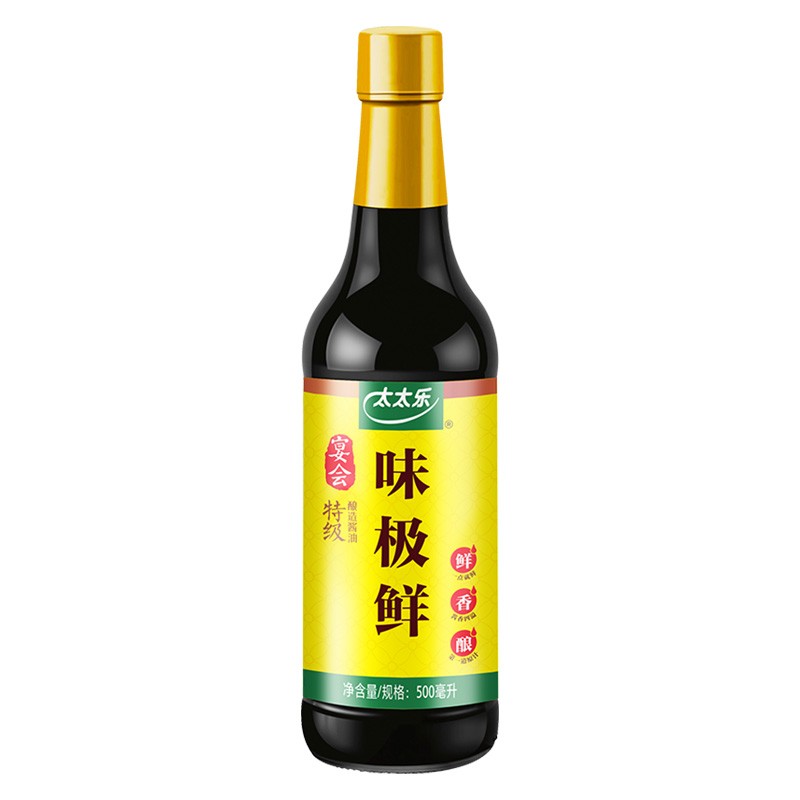 太太乐 宴会味极鲜 酿造酱油 500ml 雀巢出品