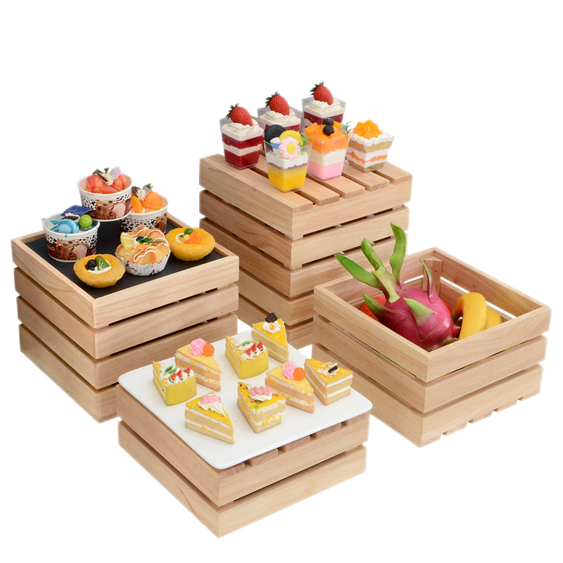 維納仕（vnash）自助餐茶歇層架冷餐原木點(diǎn)心架壽司糕點(diǎn)甜品擺臺宴會發(fā)布會展示架 【A多件標(biāo)準(zhǔn)套裝看第二張圖】
