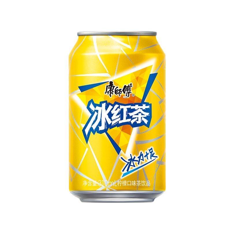 康师傅经典冰红茶柠檬味310ml*24罐12罐茶饮料易拉罐高罐装听装整箱