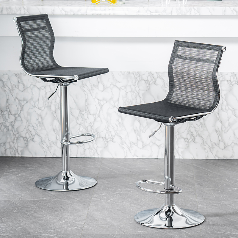 原感吧台椅现代简约升降转椅靠背收银前台椅办公高脚椅实验室手机店