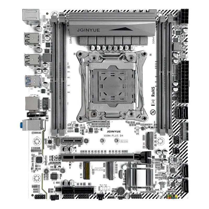 精粤 X99主板台式机电脑游戏多开主板至强2011-3针CPU套装E5 2696V3/2666V3 精粤X99M PLUS D4【V5.1版本】