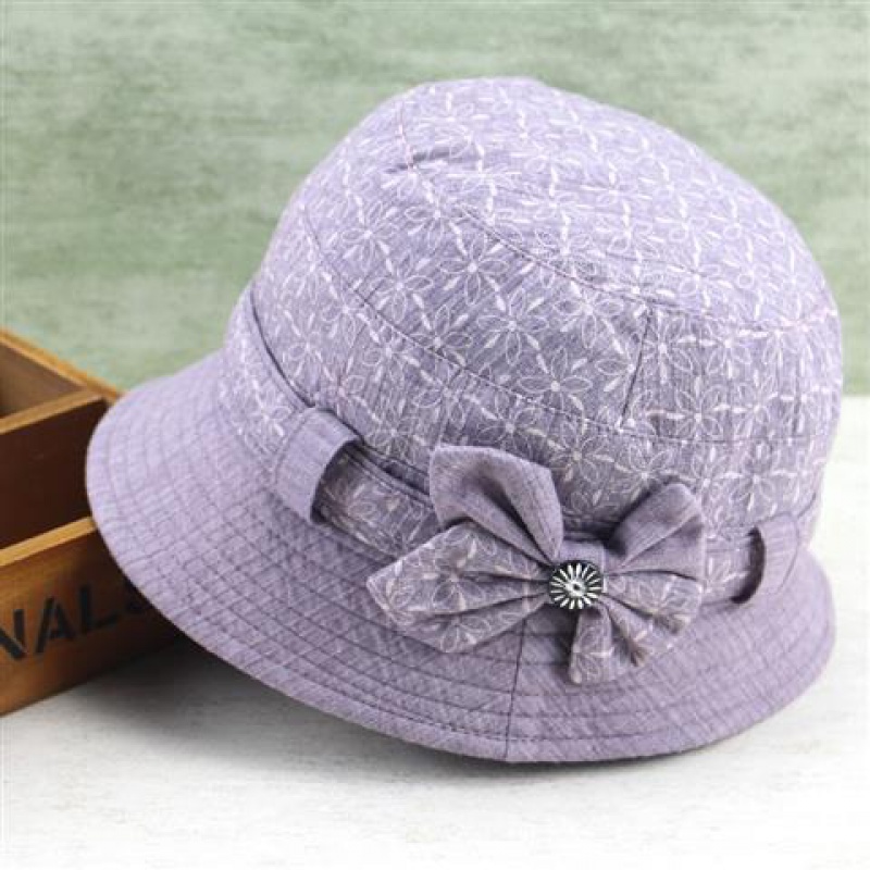 阖荁夏帽女春秋天帽子女中老年女帽妈妈遮阳帽盆帽渔夫帽短檐休闲帽