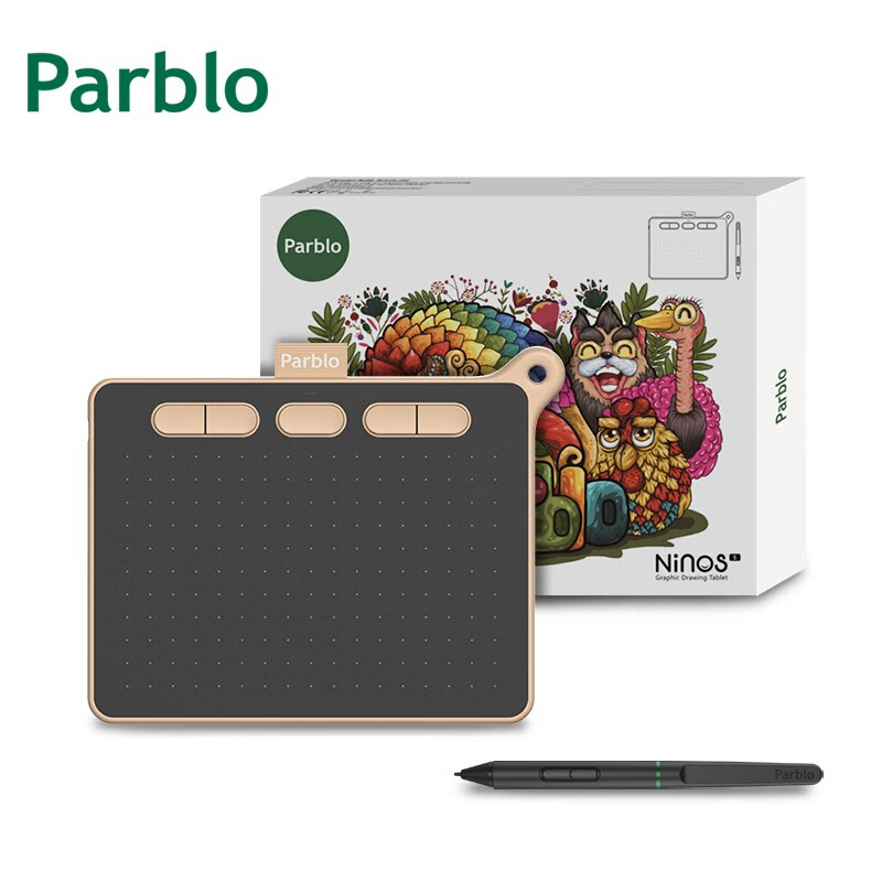 手写板Parblo Ninos S数位板使用两个月反馈！曝光配置窍门防踩坑！