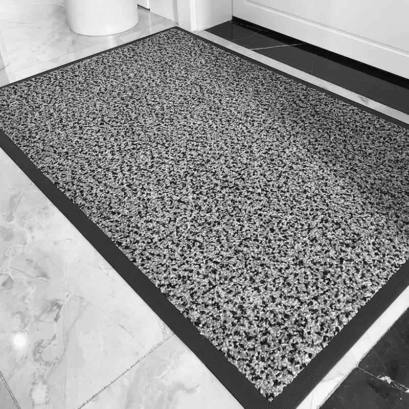 德洁防滑浴室地垫门口拼接垫子卫生间吸水防滑家用免洗硅胶门垫 红色 300*180CM(含边框尺寸 大门)