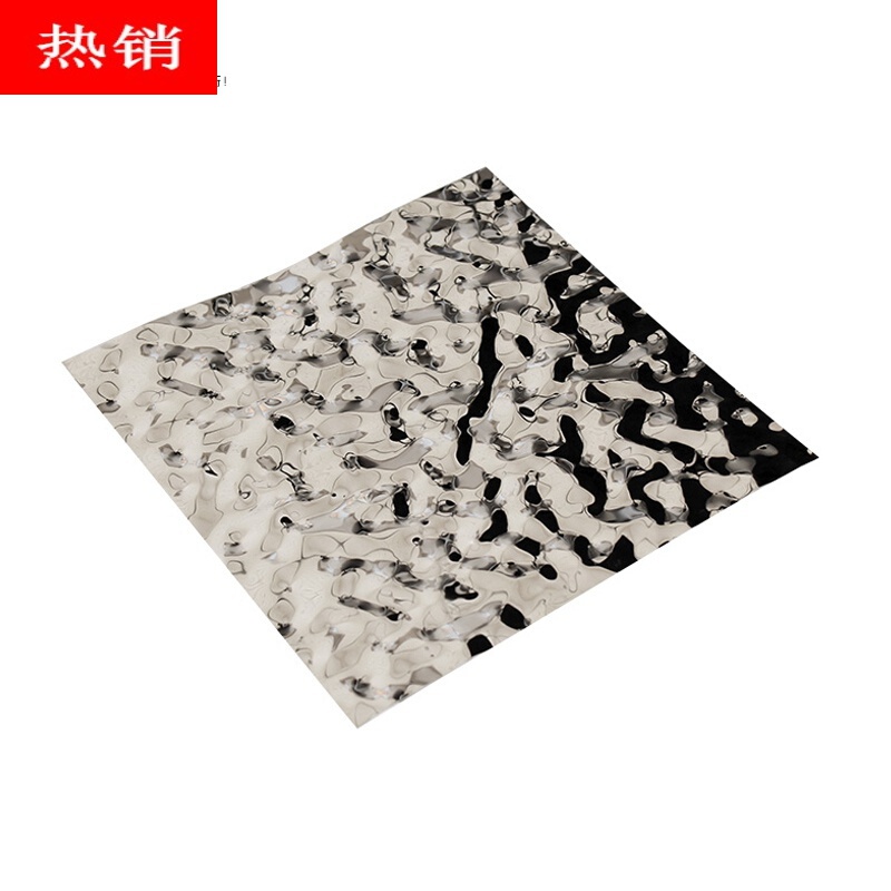 仁聚益定制适用定制不锈钢水波纹板镜面凹凸天花吊顶酒店 ktv蜂窝装饰