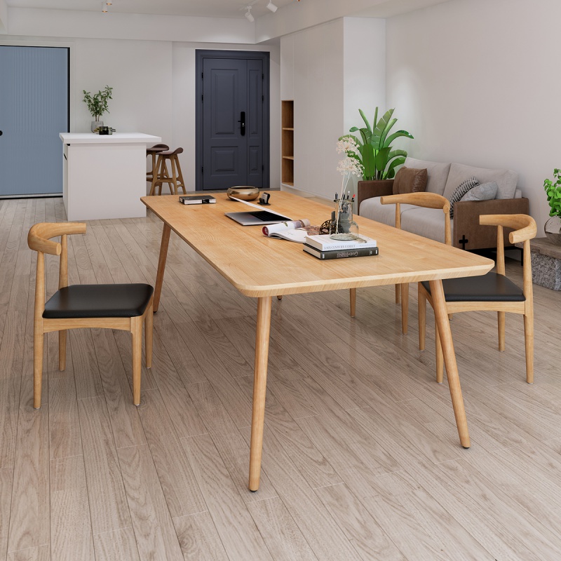 畅悦庭北欧实木客厅大长书桌家用长方形桌子长条办公工作桌学习桌子