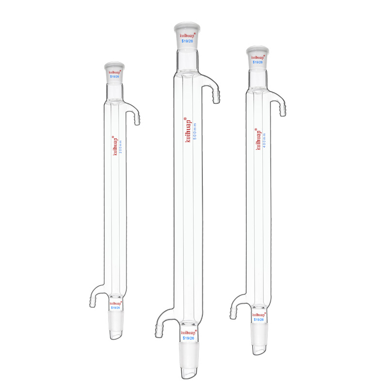 葵花直形冷凝管200300/400/500/600mm高硼硅材质化学实验玻璃仪器