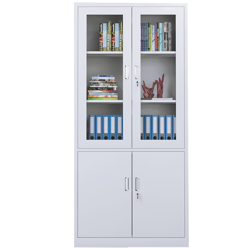 艾美信文件柜铁皮档案柜钢制加厚文件柜财务室带锁凭证柜储物办公资料柜中二斗器械柜 大器械柜 加厚款