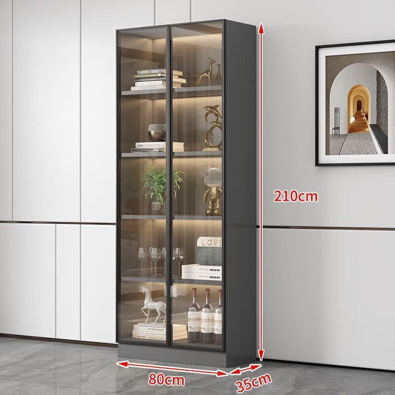 麦室电视柜背景墙酒柜落地一体组合小户型客厅美式现代简约轻奢储物实