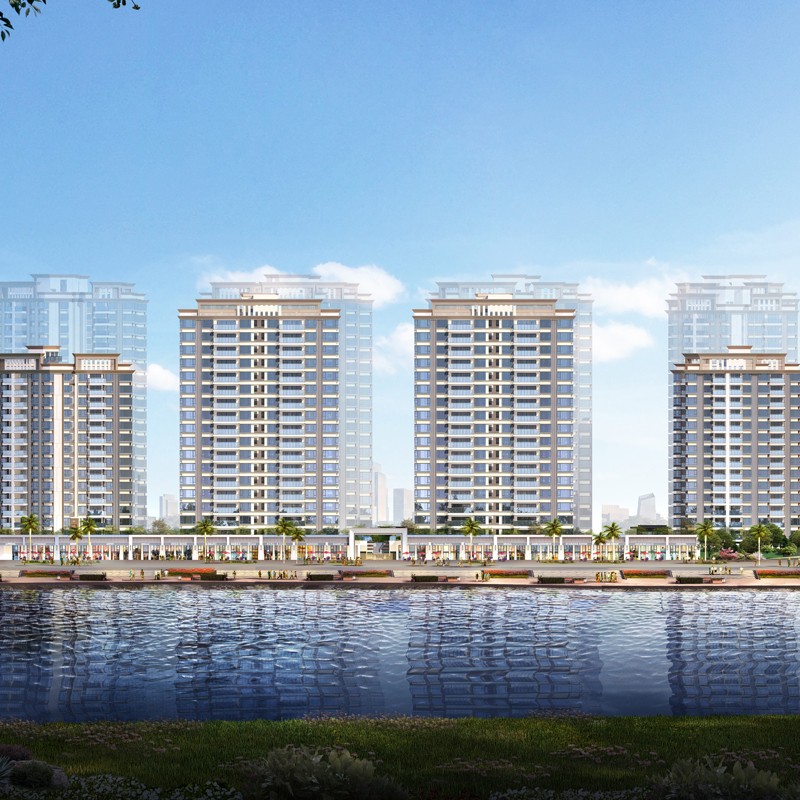 【水岸·君悦东方】东莞道滘房产 在售建面约95-121㎡江景洋房产品 a