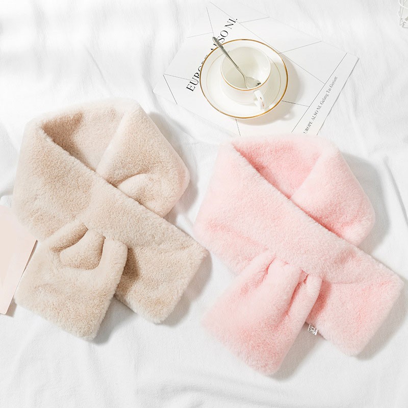 誠一集（CHENGYIJI） 保暖围脖不掉绒时尚简约女生围巾冬季围脖护颈围巾 米色（13*90CM）