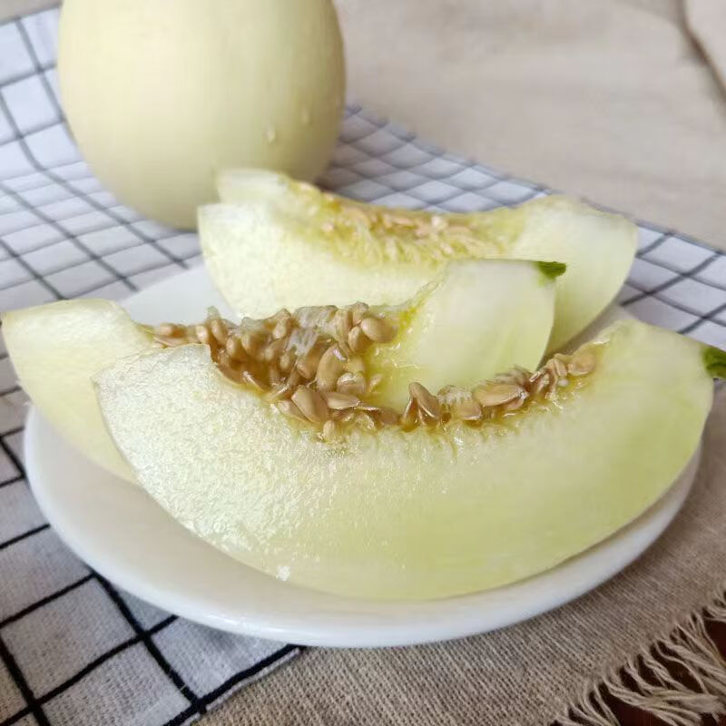 田园东方 ORIENT IDYLL陕西阎良甜瓜 软甜香瓜(红白肉随机放软再吃)新鲜水果生鲜带箱 5斤单果400g起步净重4.5斤