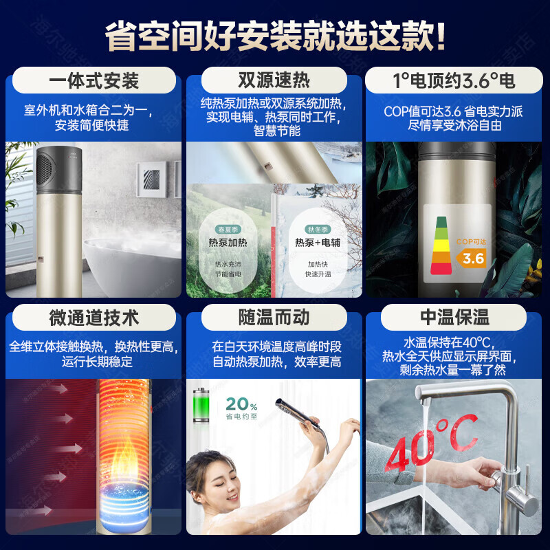 海尔200升WIFI空气能热水器怎么样?值得买吗?一文深入了解