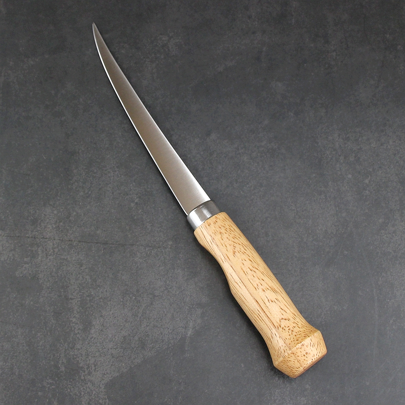 杀鱼刀剖鱼刀德国钢片鱼片刀剃鱼骨刀开鱼刀切生鱼片专用刀 b1-木柄