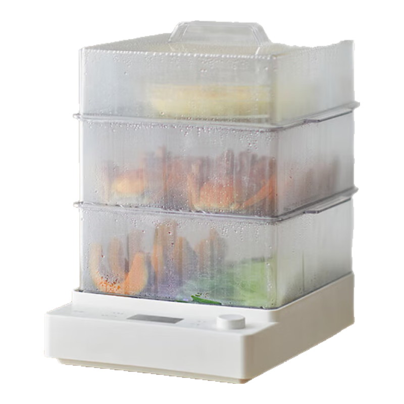 歐萊克olayks電蒸鍋家用多功能電熱鍋電煮鍋蒸蛋器多用途鍋蒸汽鍋 兩層10升