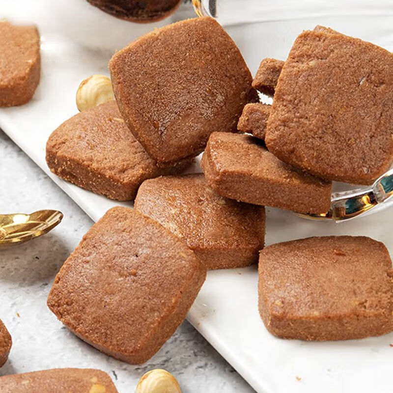 澳豐園巧克力蔓越莓抹茶黃油曲奇餅干老人兒童手工休閑零食糕點(diǎn) 巧克力手工曲奇200g