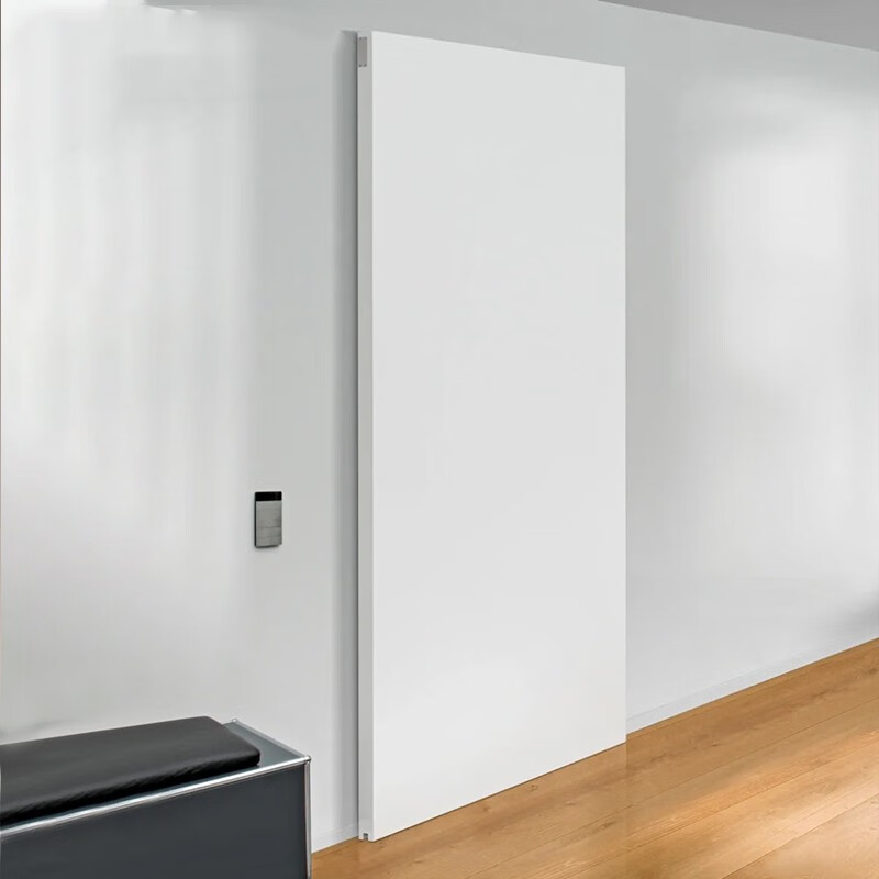 移门 隐形无轨幽灵门谷仓门卧室隐形免漆木门厨房门卫 免漆平板幽灵门