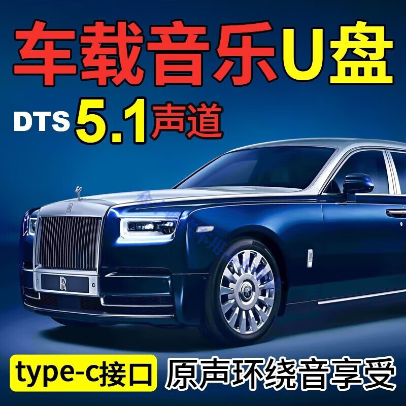 金耳朵汽车音乐U盘豪车选装无损DJ音质带发烧人声抖音流行经典老歌曲 奔 32G太空银 宝马系列豪华版专用