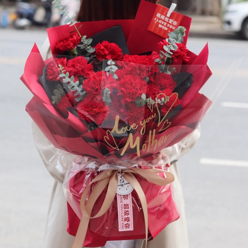 薇尼母亲节鲜花速递康乃馨花束送妈妈长辈节日祝福老师全国市区北京