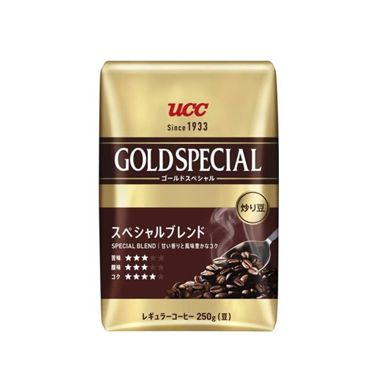 悠诗诗日本进口ucc悠诗诗 金牌goldspecial风味咖啡豆 咖啡粉 口粮豆