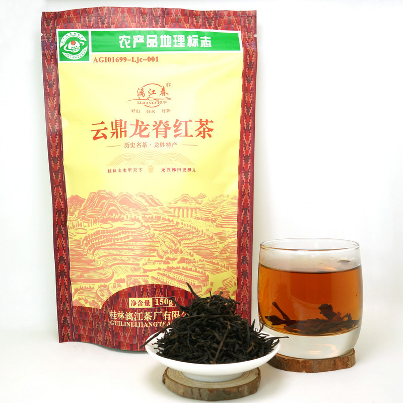漓江春茶叶 百年古树小种红茶袋装云鼎龙脊红茶150g