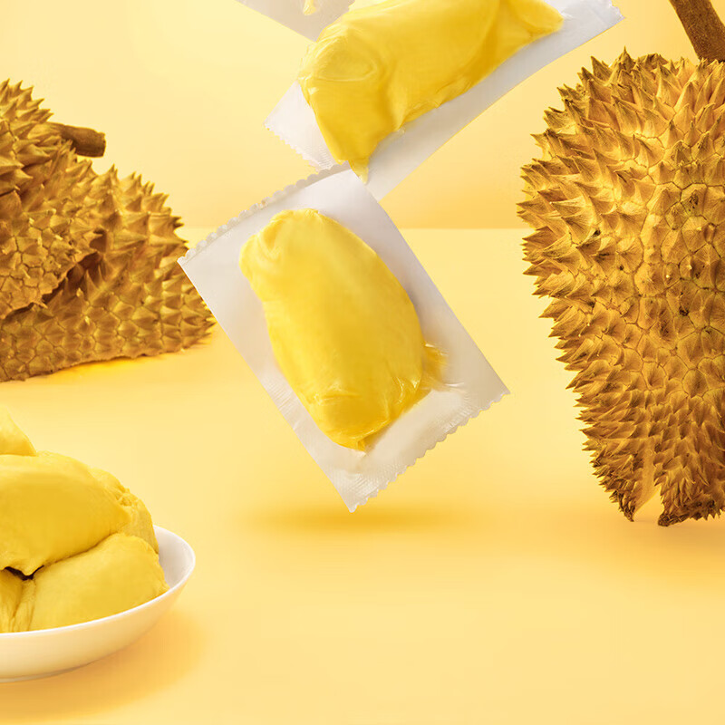 榴司令泰国金枕冷冻榴莲肉进口水果 泰国AAA冷冻榴莲肉400g*2袋