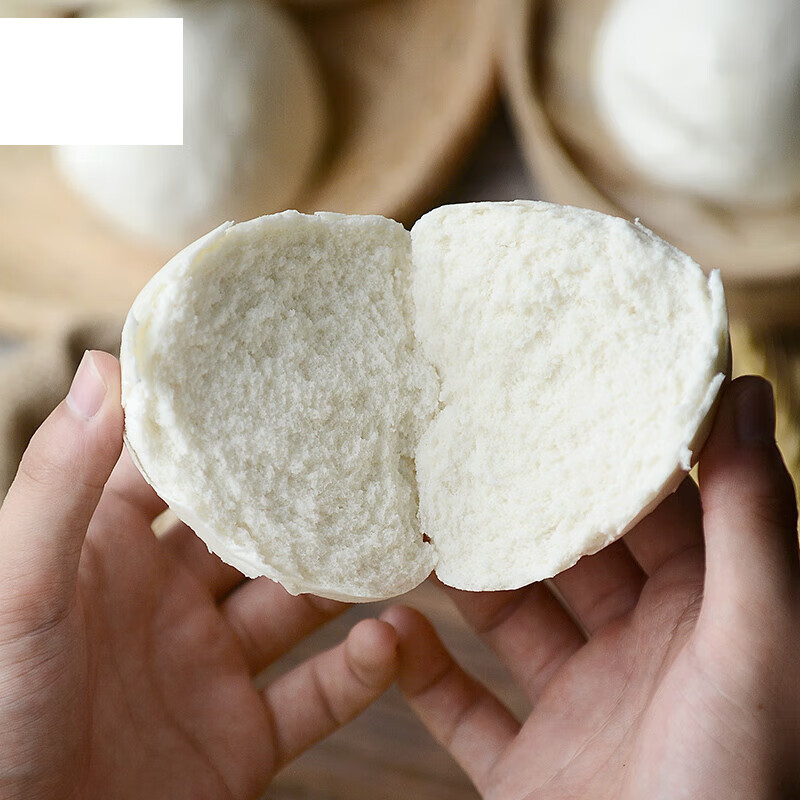 宜享健康北方馒头粗杂粮老面手工面食早餐包子儿童大馒头硬面馍馍1个