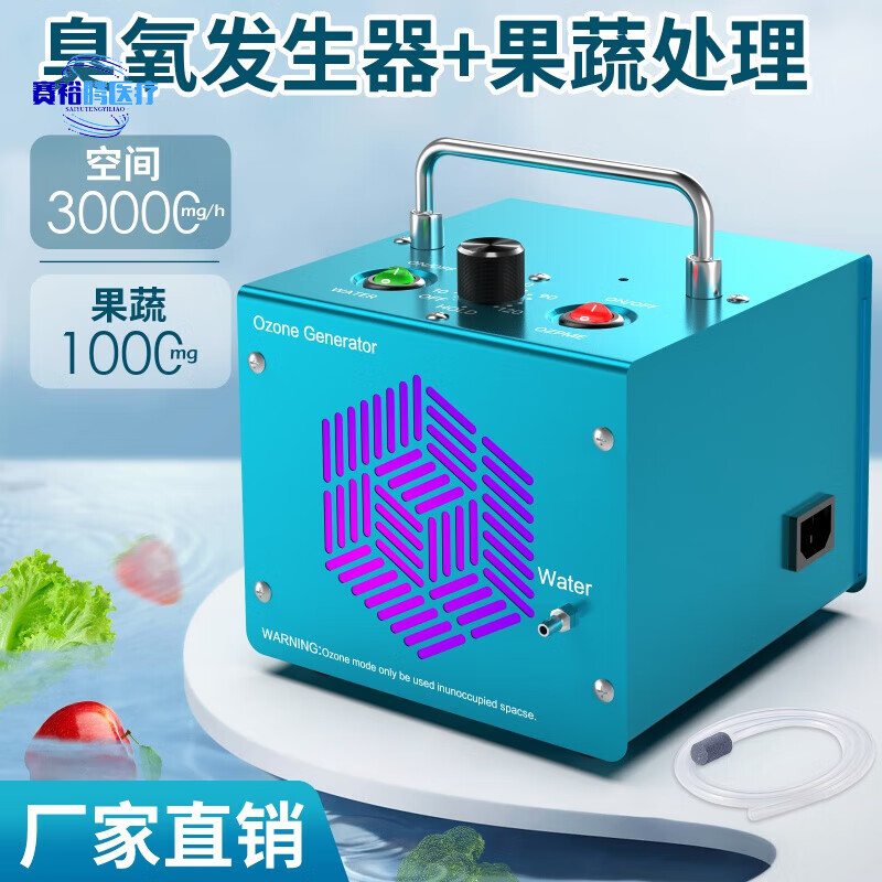 家用臭氧消毒机臭氧发生器除甲醛水处理多功能活氧果蔬解毒机 30克