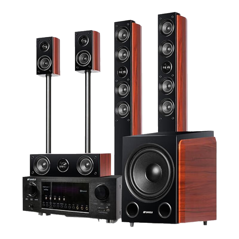 ɽˮ��SANSUI�� ��ͥ���ƶűȽ���7.1ӰԺ 5.1��������K������������ʽ�����������װ����������Ч����OK���� F8�����桾�������߹���10A�� 7699Ԫ