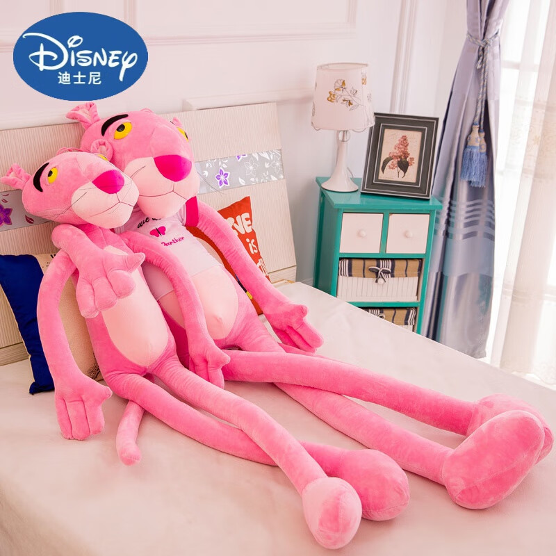 迪士尼(disney)粉红豹公仔大号跳跳虎顽皮豹公仔哄娃神器玩偶毛绒玩具