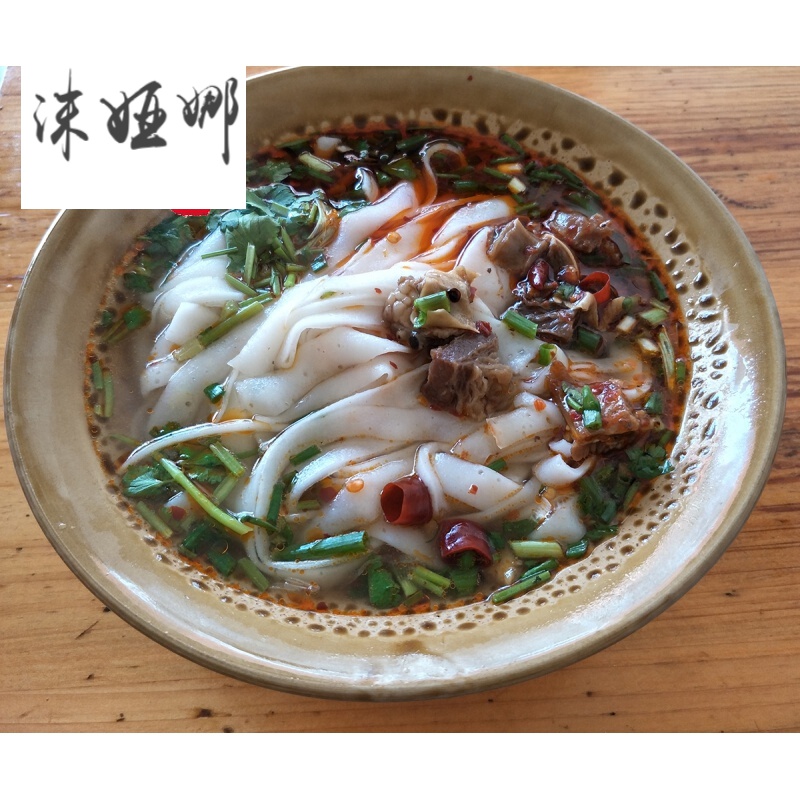 虎钢馋湖南米粉宽粉手工长沙扁粉正宗特产炒纯大米湿粉皮面新鲜速食