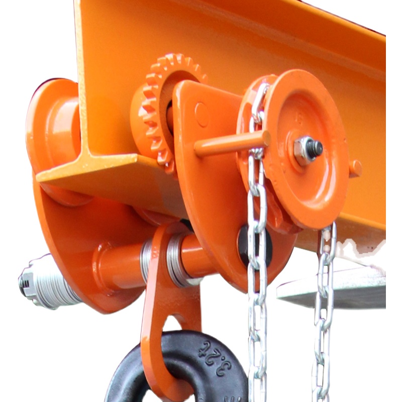 单轨跑车手拉跑车猫头吊手推行车工字钢轨道跑车滑轮电葫芦吊运器 0.