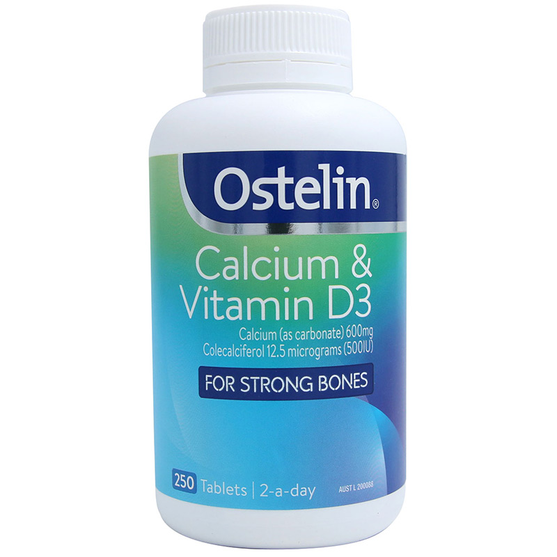 澳洲ostelin奥斯特林钙片 维生素d3 青少年钙250粒 钙250粒