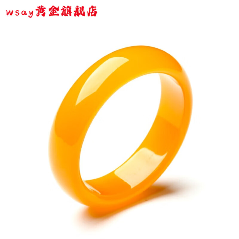 WSAY胖东来品质黄龙玉A货手镯龙陵原石籽料鸡油黄玉镯子和田玉女款玉 内径55-56MM带证书