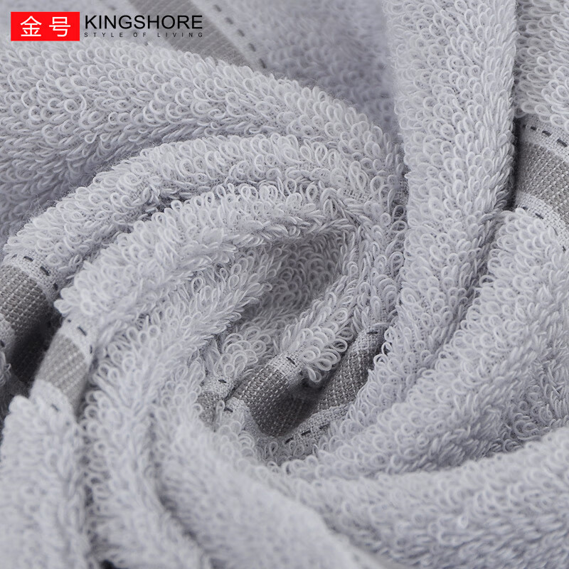 金号毛巾纯棉A类4条装洗脸巾长绒棉家用成人柔软吸水男女情侣加厚毛巾 时尚条纹混色 4条