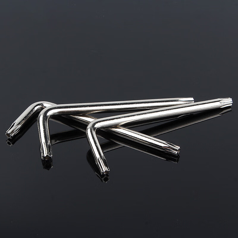 镀镍梅花内六角扳手米字型内六花螺丝刀六棱匙扳手t10t15t20-t50(100