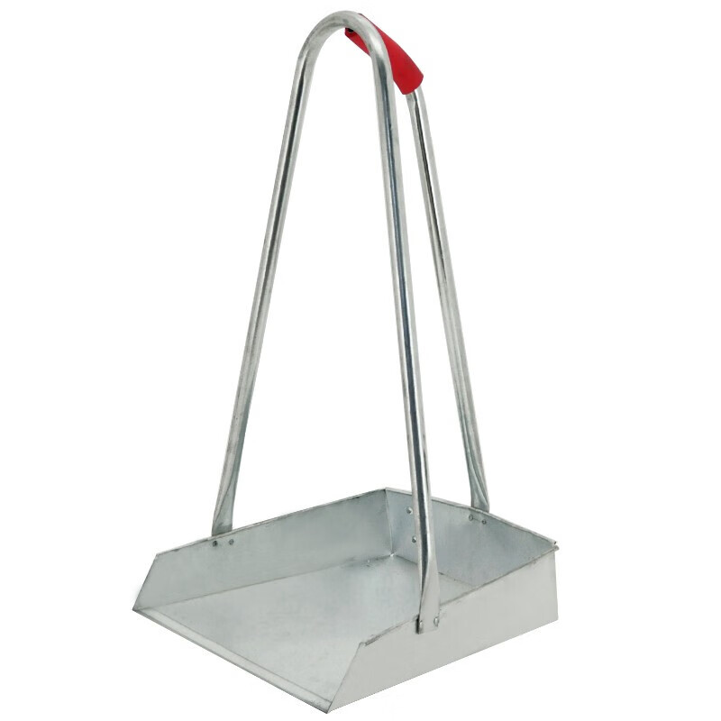 益美得 gj0036 铁簸箕铁畚箕垃圾铲铁扒斗环卫畚斗 大号圆管高60cm