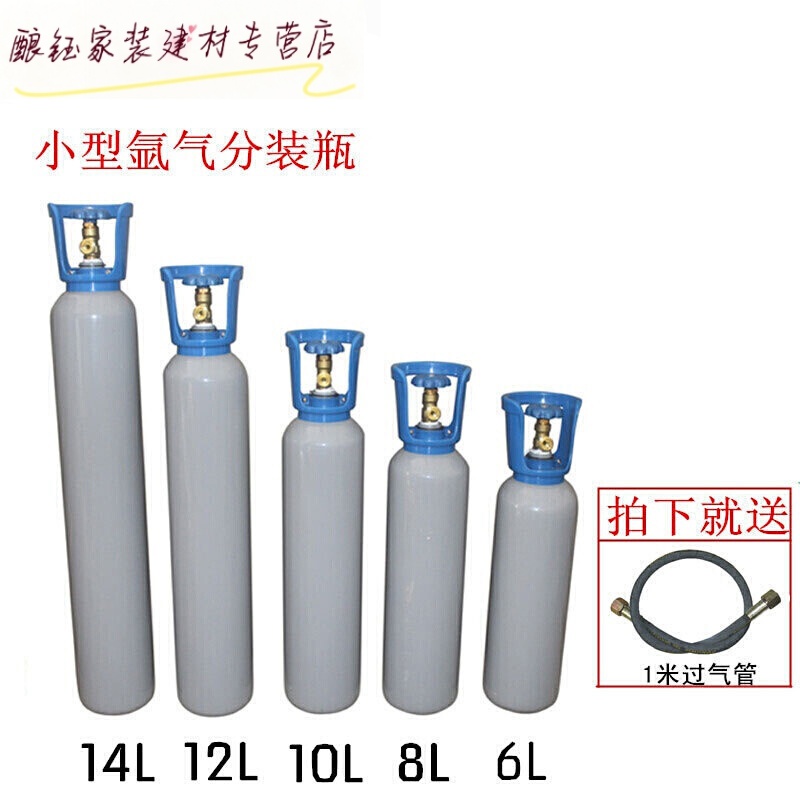 丹斯提尼 氩弧焊机氩气瓶6l8l10l12l14l40l小型钢瓶氩气瓶 10l(过气管