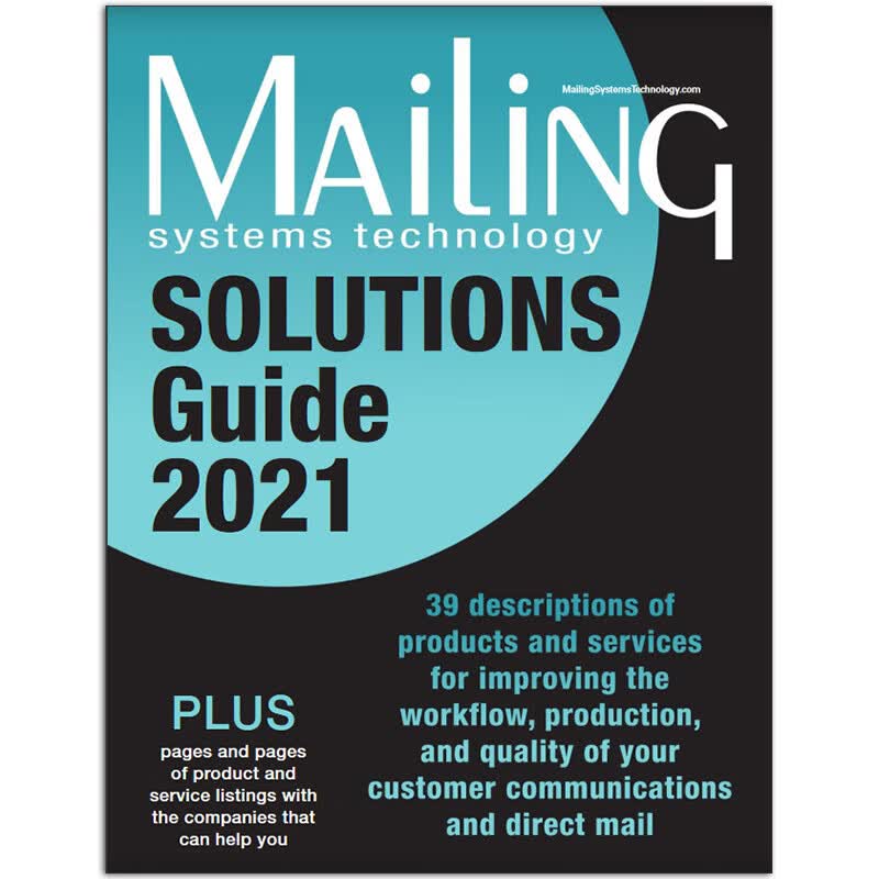 【单期可选】Mailing Systems Technology 2019/20/21/22年月刊 美国邮 Solutions Guide 2021年