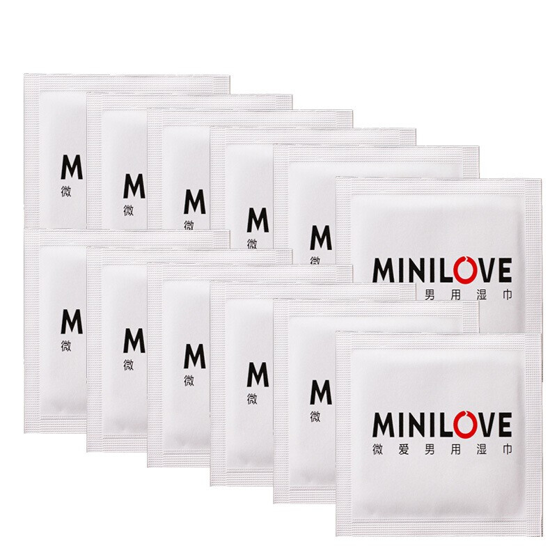 微爱minilove 微爱男用湿巾 外用延迟夫妻房间时间久性生活用品 20片