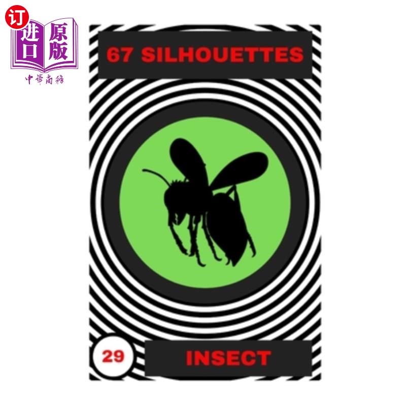 海外直订insect: 67 silhouettes 昆虫:67个轮廓