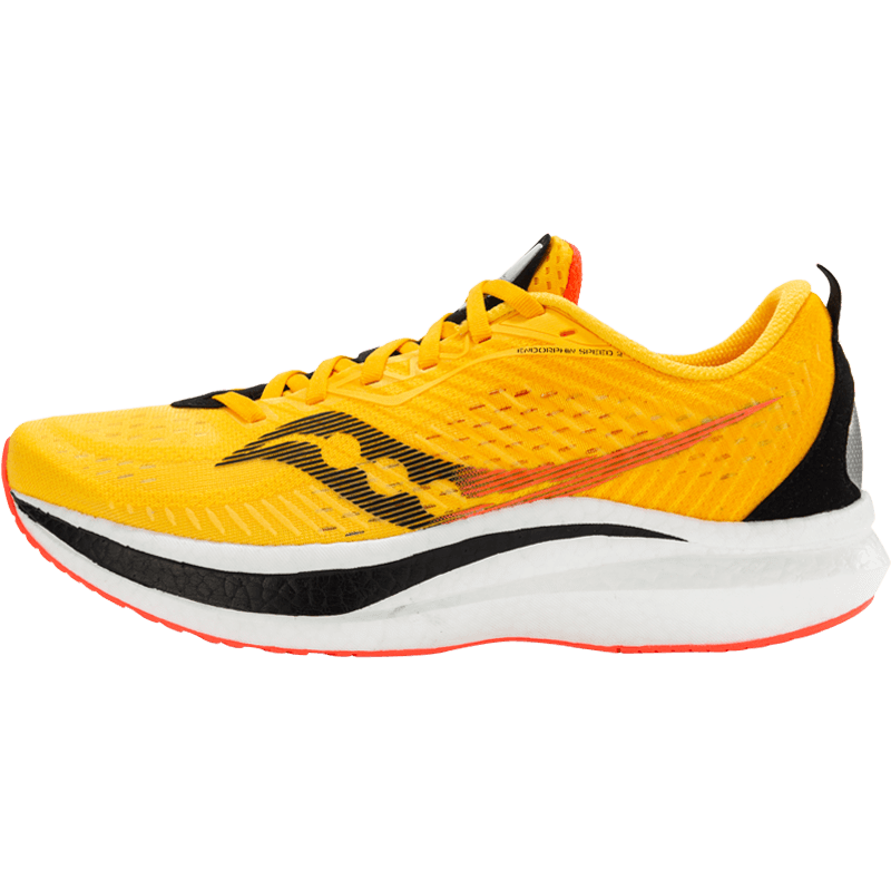 saucony索康尼啡速2男比赛跑鞋缓震跑步鞋竞速运动鞋黄红42.5 999元
