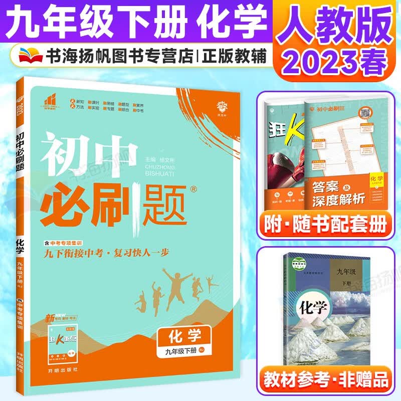 科目多选】初三中考必刷题九年级下册同步练习册 化学 人教版 配狂k重点