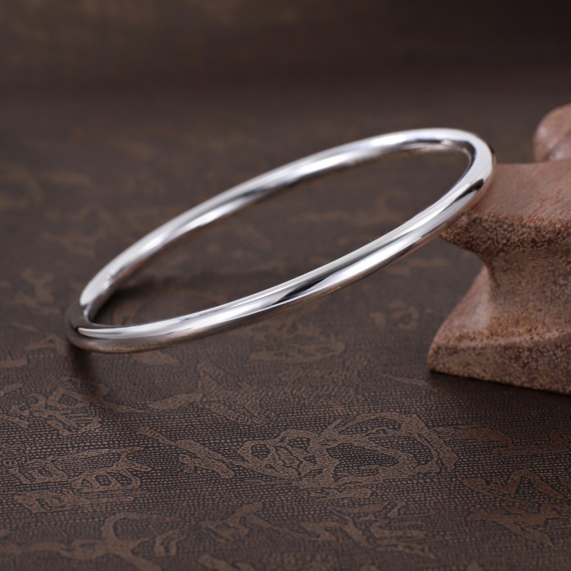 8厘米直径30克亮面素圈手镯