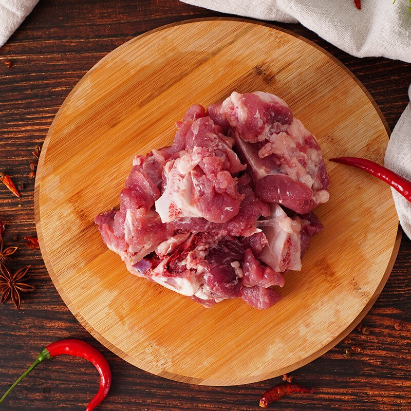 王明公 黑土猪肉筒子骨2000克黑猪肉猪肉新鲜排骨筒子骨 筒骨2000克