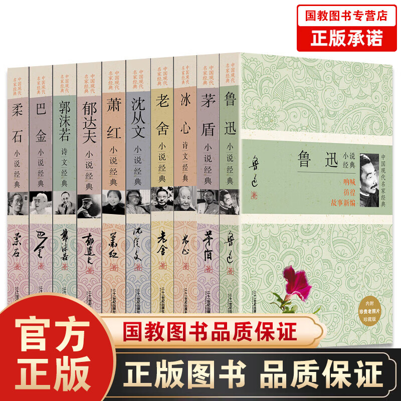 全10册 鲁迅小说全集 冰心小说全集 老